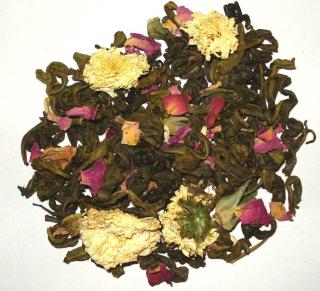 Zelený čaj s růží a chryzantémou (100g)