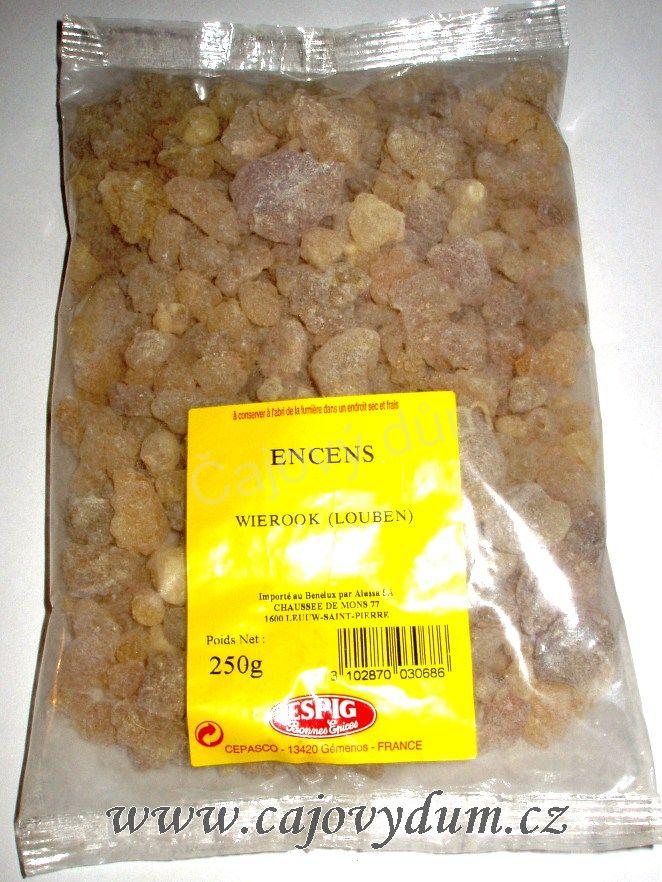 Kadidlo Olibanum pryskyřice řezaná