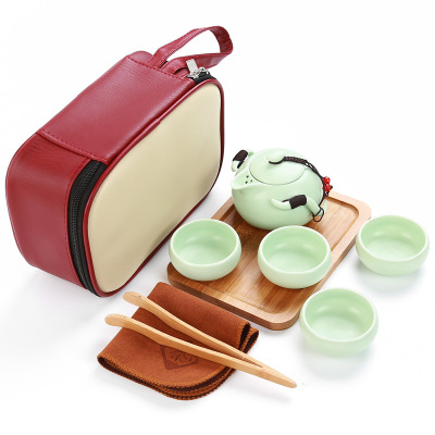 Set čajový cestovní- zelená 1ks