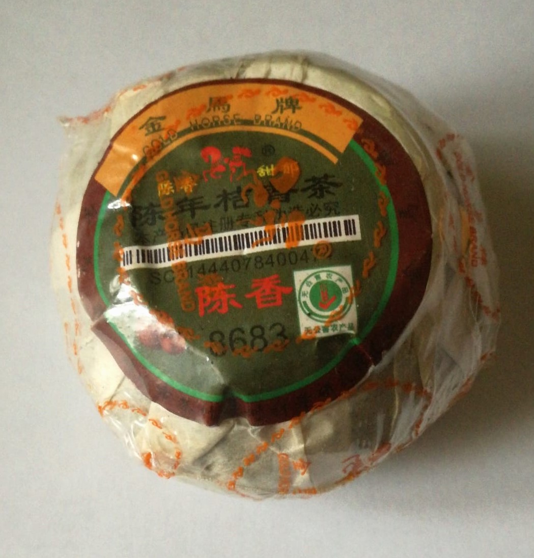 2017 Puerh tmavý v divokém pomeranči cca 32g