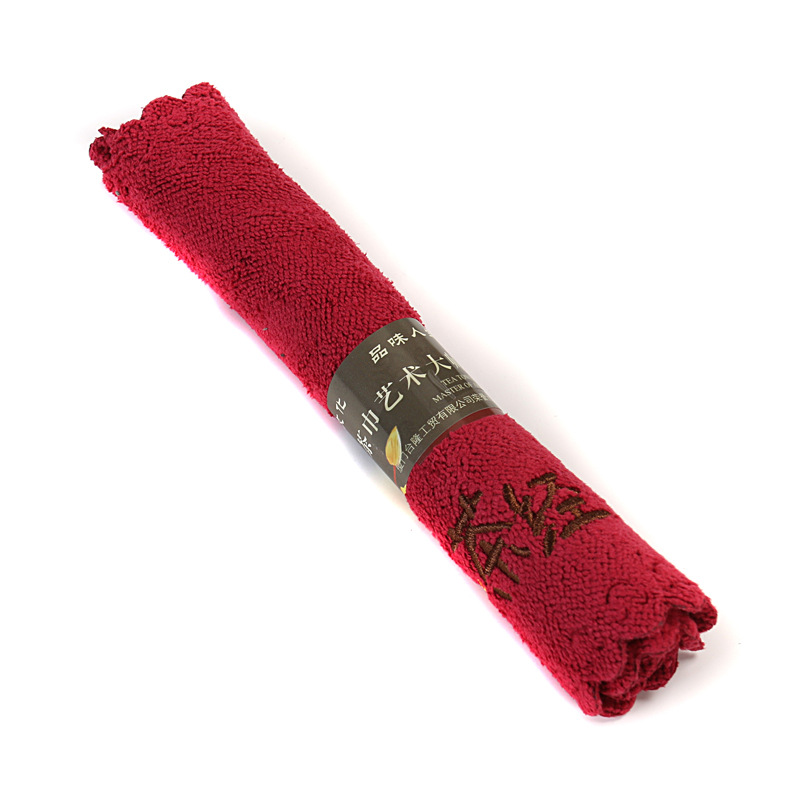 Ubrousek čajový bavlněný  Červený 1ks